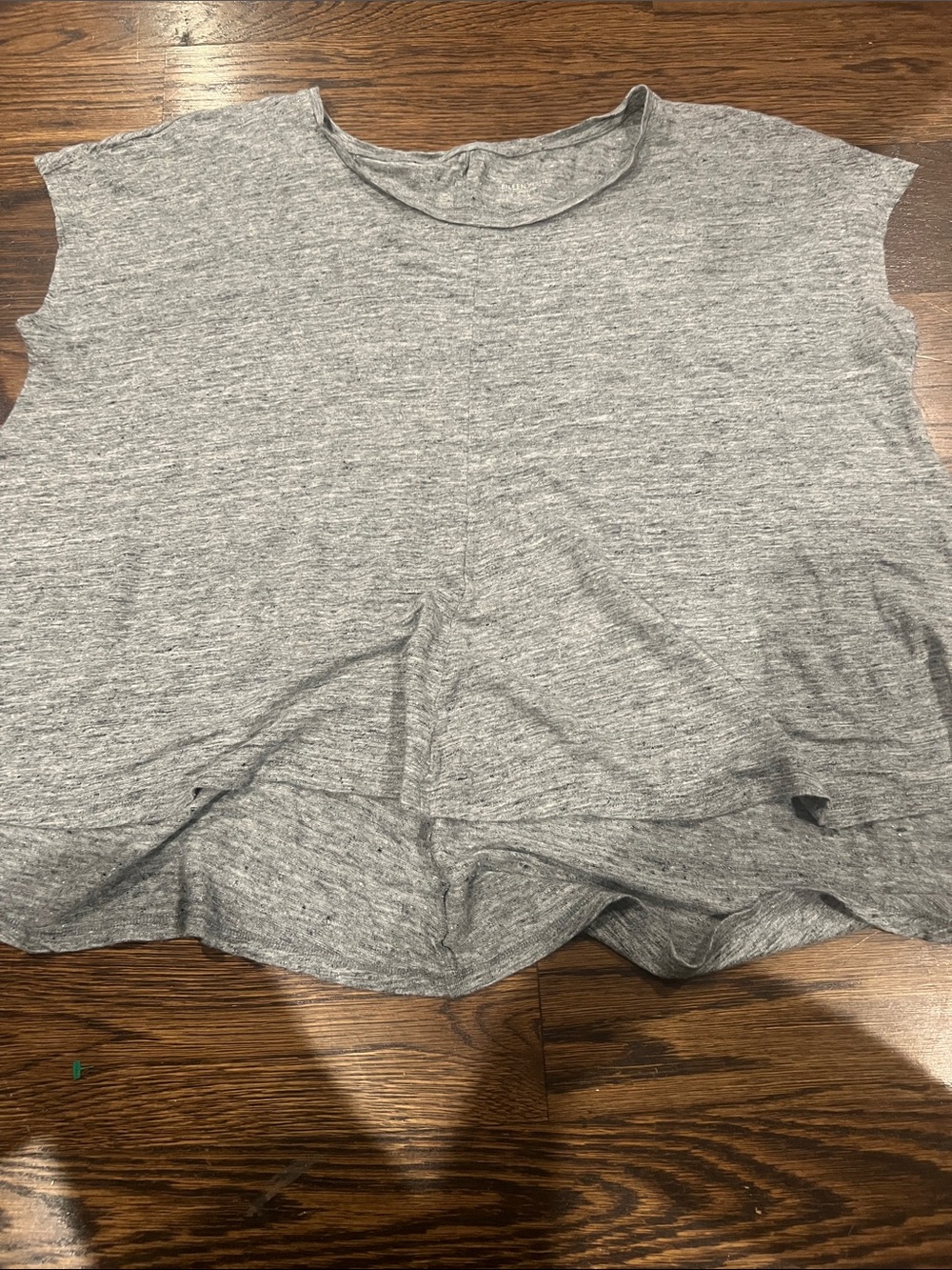 Eileen Fisher Heather Gray Crop Top